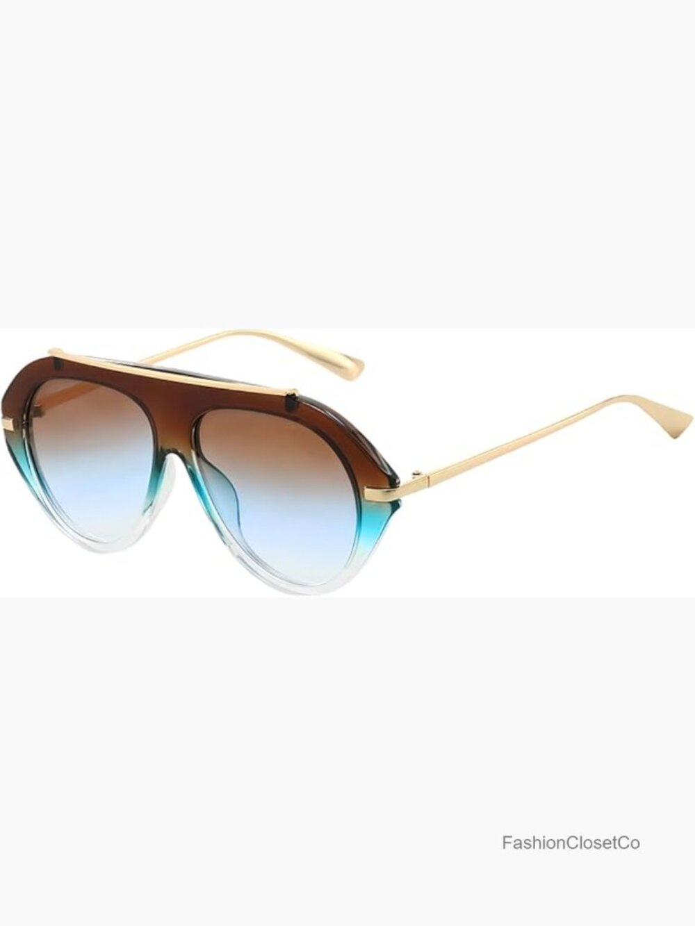 Oversized Oval Aviator Sunglasses for Women and Men